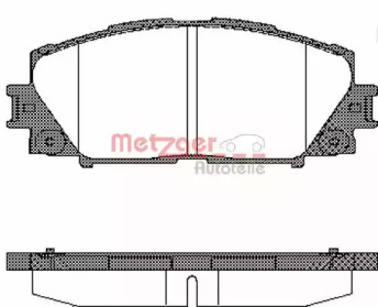 Комплект тормозных колодок METZGER 1170772